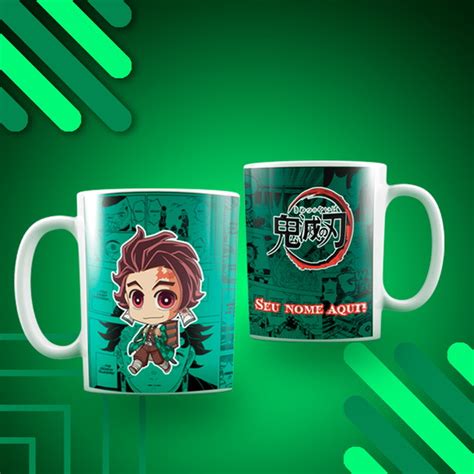 Caneca Tanjiro Demon Slayer Produtos Personalizados No Elo7