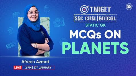 MCQs On Planets Static GK SSC CGL CHSL GD Afreen Azmat Embibe