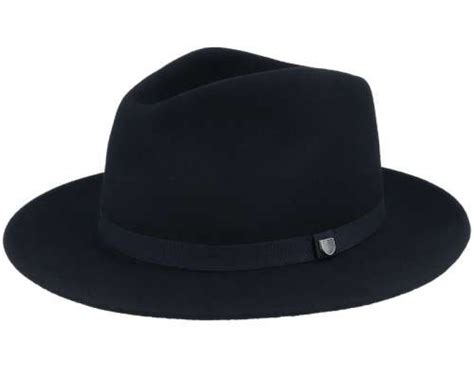 Chapeaux Brixton Messer Packable Fedora Noir