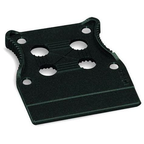 713 128 Wago Strain Relief Plate W39mm P35mm Black 274866