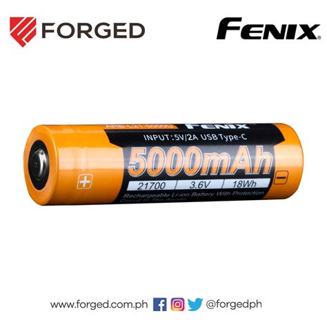 Fenix Batteries ARB L21 5000U 21700 Battery 5000MAH USB Shopee