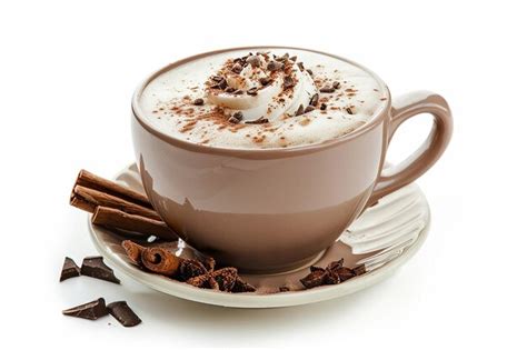 Photography Of Hot Chocolate On White Background Premium AI Generated Image