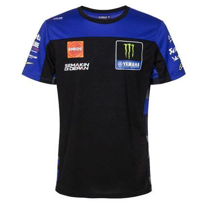 T Shirt Manches Courtes Yamaha Monster Energy Moto Gp Motoblouz