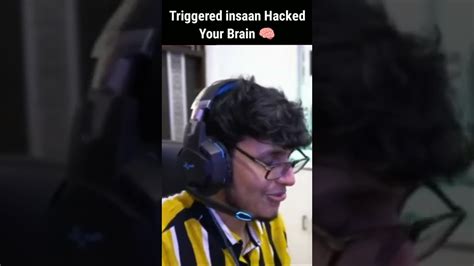 Triggered Insaan Hacked Your Brain 🧠 Shorts Triggeredinsaan Youtube