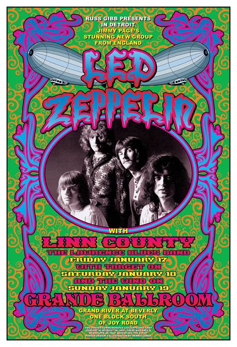 Led Zeppelin and Linn Country At the Grande Ballroom commemorative ...