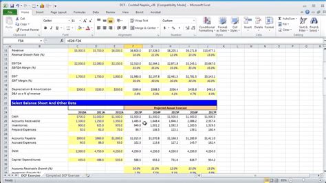 Dcf Template Excel