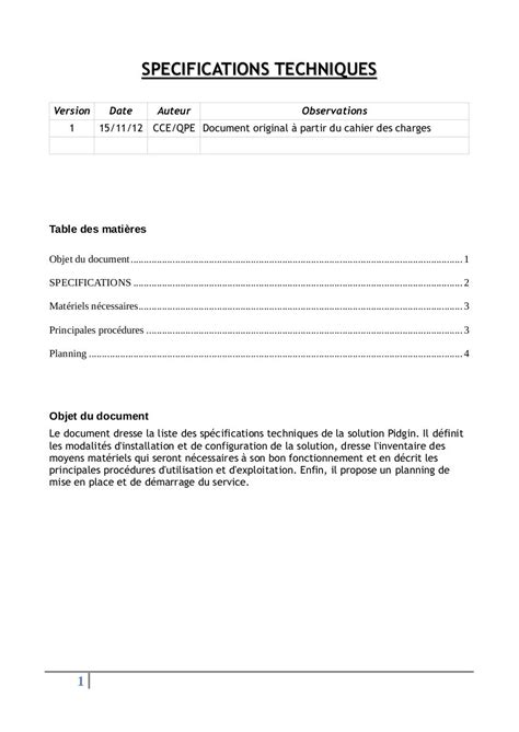 Cahiers Des Sp Cifications Fichier Pdf