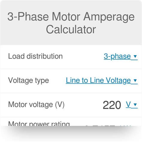 Phase Kw Motor Amps Informacionpublica Svet Gob Gt