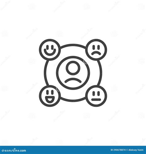 User Behavior Line Icon Stock Vector Illustration Of Behaviour 290678874