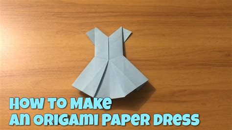 How To Make An Origami Paper Dress Tutorial Video By Laor Arts