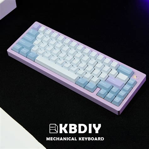 Keys Cherry Profile Pbt Gmk Illusion Diy Custom Blue Key Caps Gmk