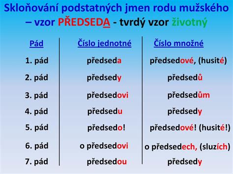 Český jazyk – Skloňování podstatných jmen - ppt stáhnout