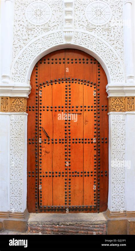 Decorative and colorful door in Morocco, Africa Stock Photo - Alamy