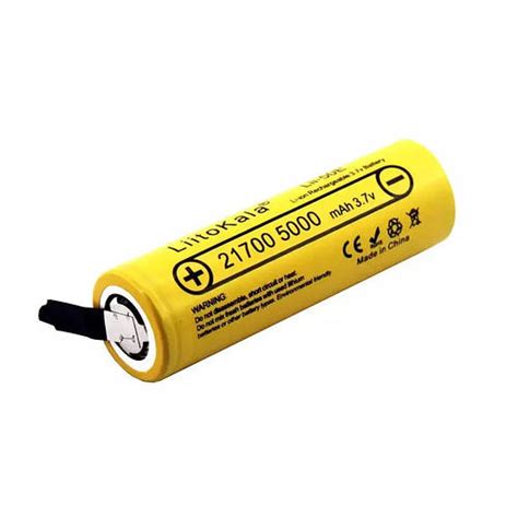 LiitoKala Lii 50E N 5000 mAh 21700 Li ion під паяння U tag 50A ID