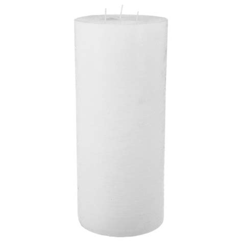 Bougie Cylindrique Rustique Blanc H Bougie Photophore Pas Cher