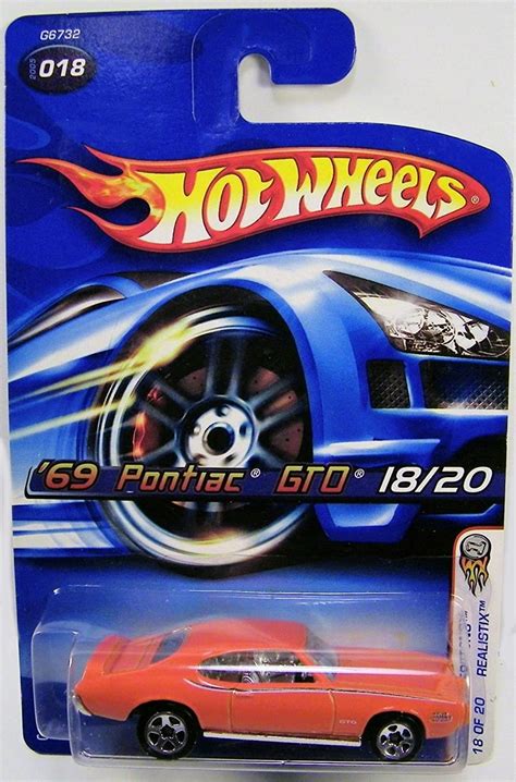 Hot Wheels Pontiac GTO Escala Naranja Pontiac GTO Coche Fundido A
