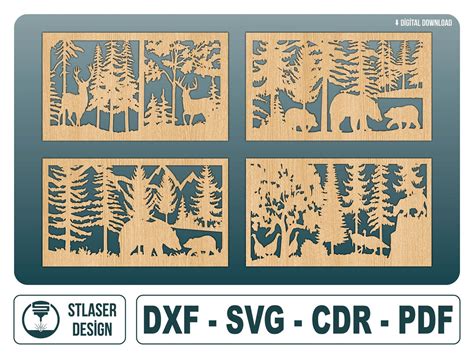 Laser Cut Wall Decor Svg Files, Vector Files for Wood Laser Cutting - Etsy