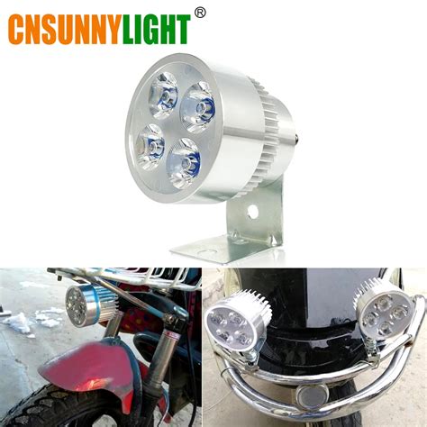 Cnsunnylight Led Motorcycle Headlight W Lm Spotlight Lamp Scooter