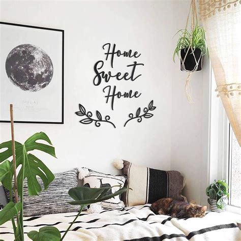 Home Sweet Home Metal Wall Art Metal Wall Sign Metal Wall Etsy