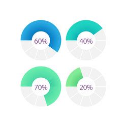 Doughnut infographic chart design template Vector Image