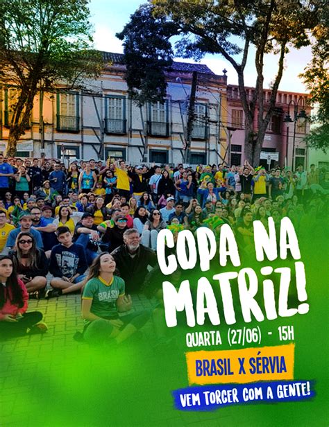 Jogo do Brasil x Sérvia será transmitido na Praça da Matriz Atibaia