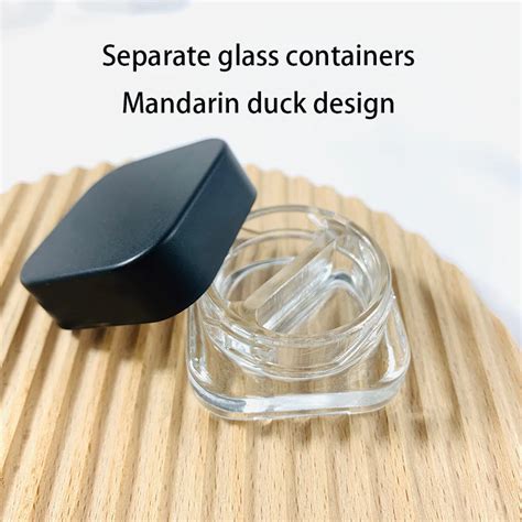 1PCS 5ml 9ml Glass Square Jar Skin Care Eye Cream Jars Lotion Pot