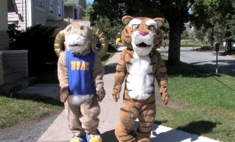 Video Rocky The Ram Gets A Halifax Welcome From The Dal Tiger Dal