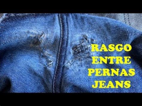 Fazer cerzido entre pernas da calça jeans YouTube Barra de calça