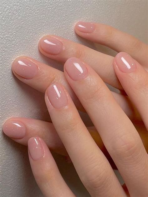 Korean Inspired Nude Nail Designs for a Chic Look Нейтральные
