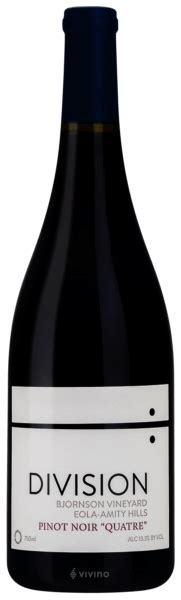 Division Bjornson Vineyard Pinot Noir Quatre Vivino Canada