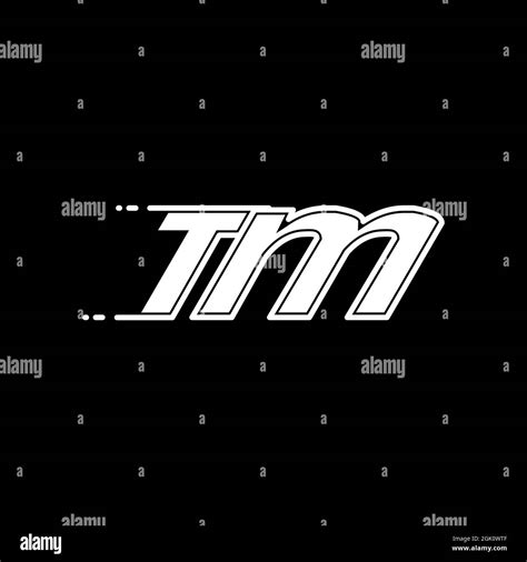 Dise O Inicial Del Logotipo De Tm Con El Estilo Shape Y La Marca