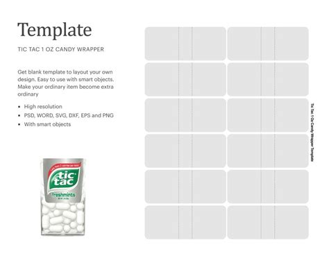 Printable Tic Tac Label Template Printable Templates