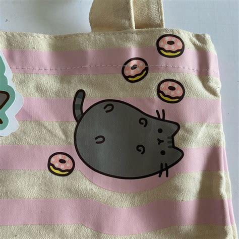 Pusheen Bags Pusheen Cat Donuts Canvas Tote Limited Edition Travel