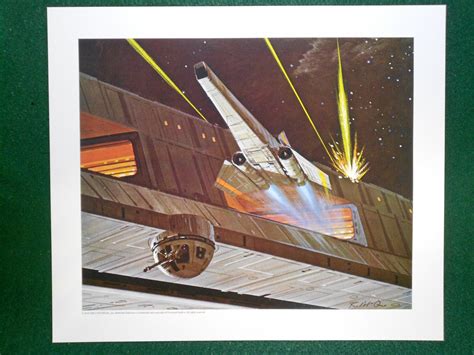 Battlestar Galactica Ralph McQuarrie Portfolio Print #23 Viper Defends ...