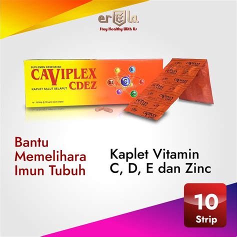 Jual CAVIPLEX CDEZ BOX Kaplet Multivitamin Mineral Supplement Daya