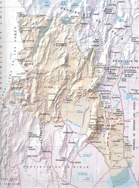 Catamarca Province Map, Argentina