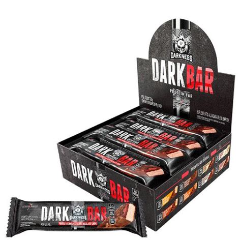 Barra De Proteína 90g Darkness Frutas Vermelhas 8 Unidades