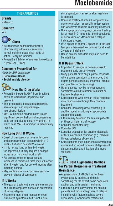 Moclobemide Chapter 61 Cambridge Prescribers Guide In Psychiatry