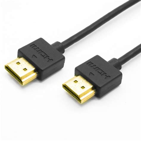 1m Slimline Hdmi Male Male 4kx2k60hz High Speed Ethernet 36awg