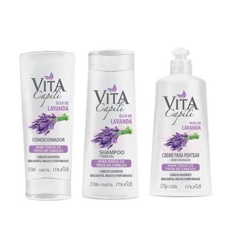 Kit Vita Capili Muriel Lavanda 300 Ml Shampoo Magazine Luiza