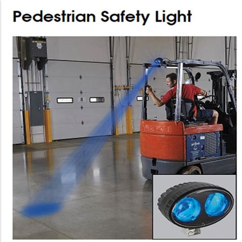 Blue Red Led Forklift Pedestrian Safety Warning Spotlight Manufacturer