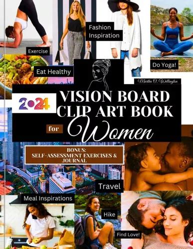 Libro 2024 Vision Board Clip Art Book For Women Create You Cuotas