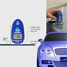 Allosun Em Digital Painting Thickness Meter Mini Lcd Car Coating