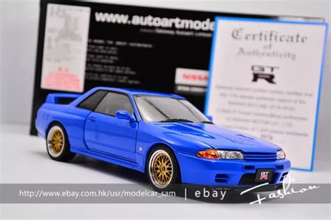 Autoart Nissan Skyline Gt R R V Spec Ii Version R Gl E Bleu