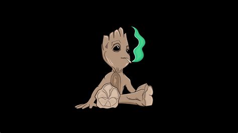 Baby Groot Minimal K Wallpaper Hd Movies Wallpapers K Wallpapers