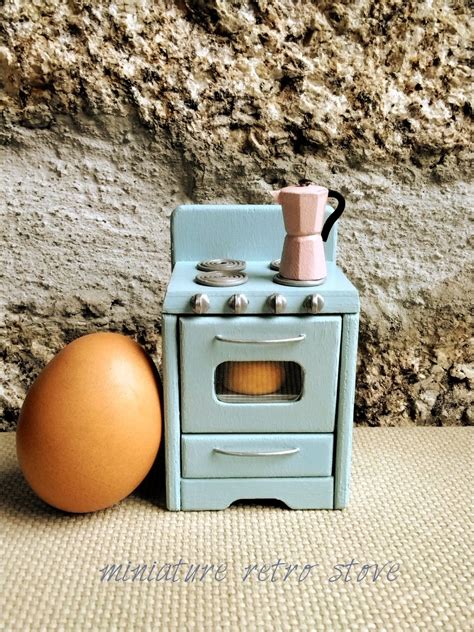 Miniature Stove Oven, Dollhouse Kitchen Furniture, Miniature Kitchen ...