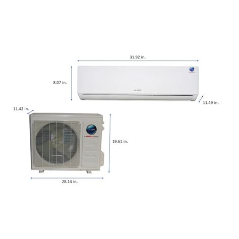 Lloyd Series 1 Single Zone 12000 Btu 19 Seer Ductless Mini Split Air