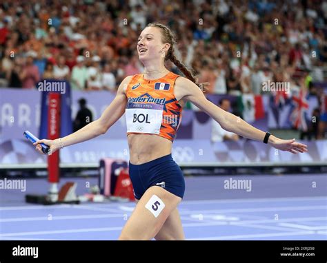 Paris France Th Aug Femke Bol Of Team The Netherlands Reacts