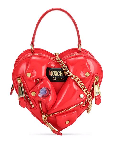 Jual MOSCHINO Inflatable Effect Heart Biker Bag Ik Original 2024