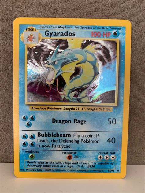 Pokemon Garados Gyarados Holo Base Set Eng Kaufen Auf Ricardo